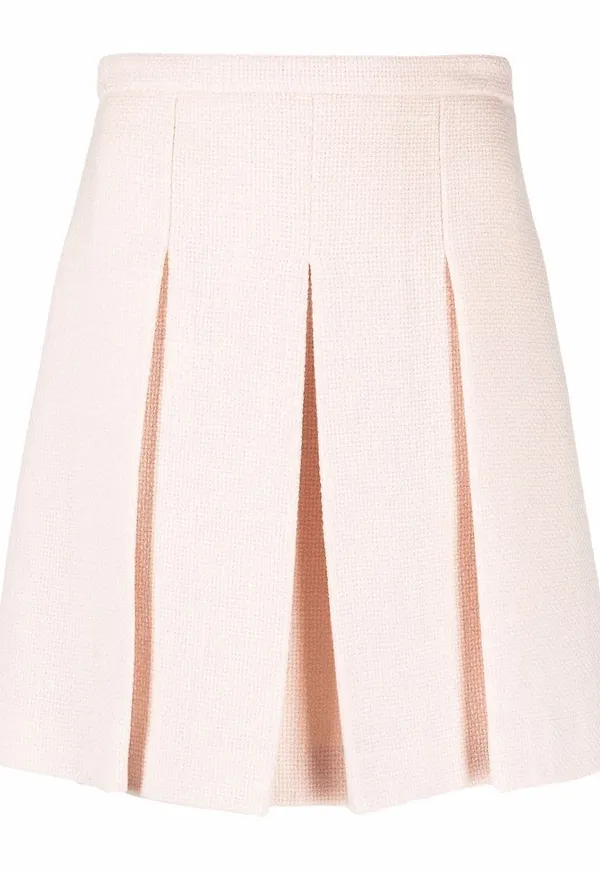 Gucci plisserad minikjol - Neutral