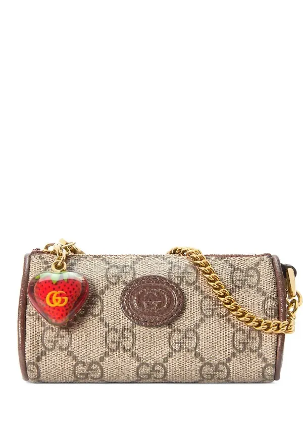 Gucci plånbok med jordgubbsplakett - Neutral