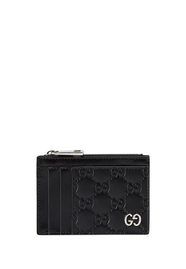 Gucci plånbok med monogram - Svart