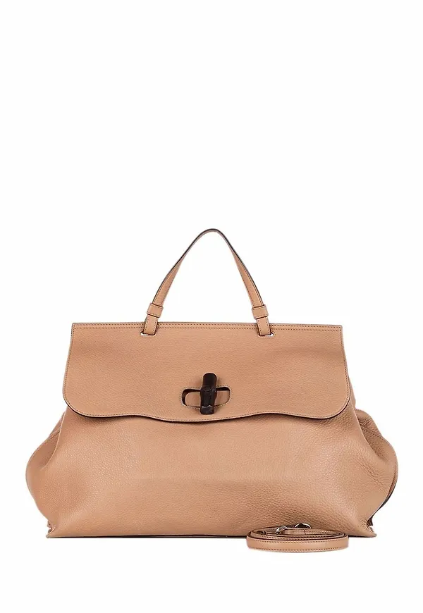 Gucci Pre-Owned Bamboo Daily axelremsväska - Brun