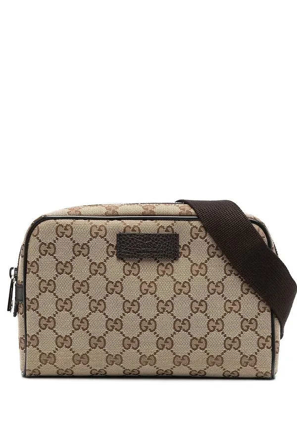 Gucci Pre-Owned GG Canvas zipped belt bag - Brun