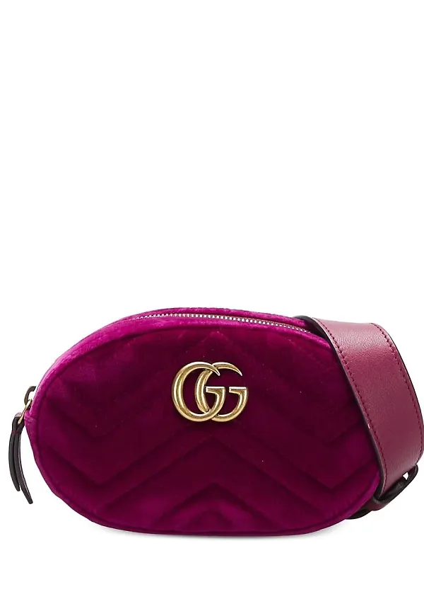 Gucci Pre-Owned GG Marmont midjeväska - Lila