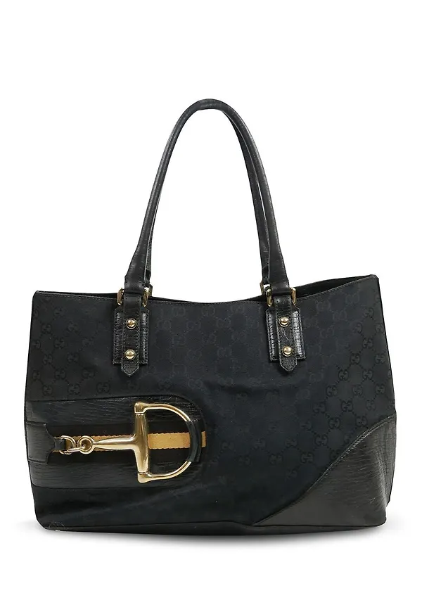 Gucci Pre-Owned Horsebit totebag - Svart