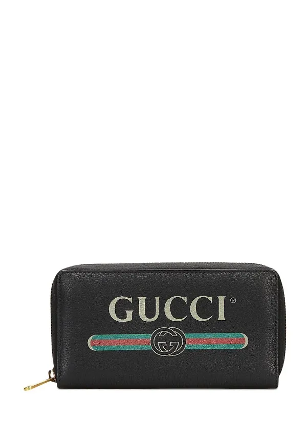 Gucci Pre-Owned plånbok med logotyp - Svart