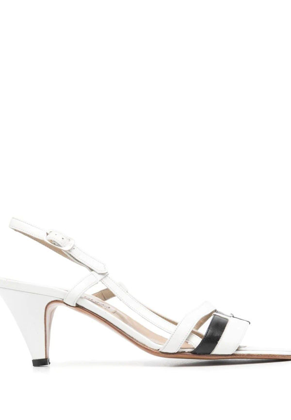 Gucci Pre-Owned slingback-sandaler med remdesign - Vit