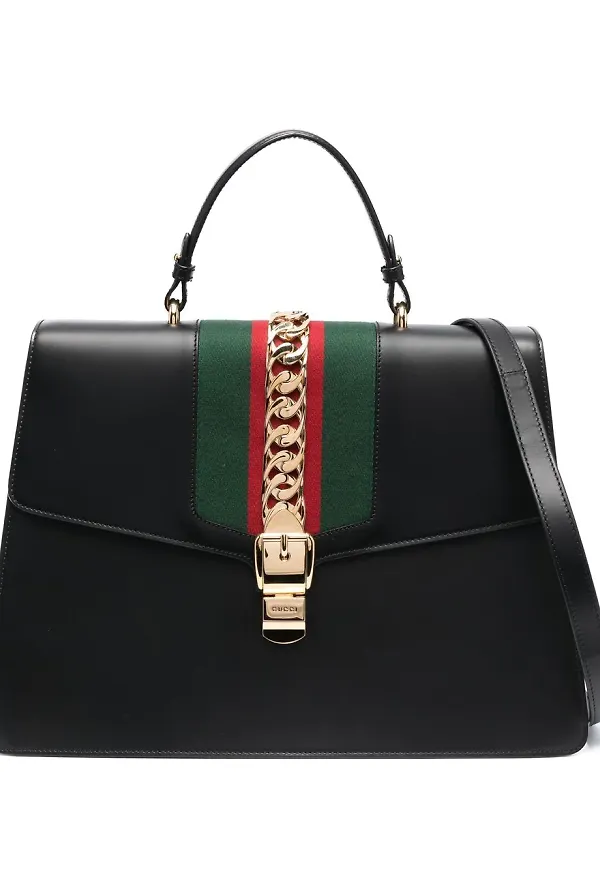 Gucci Pre-Owned Sylvie Web satchel - Svart