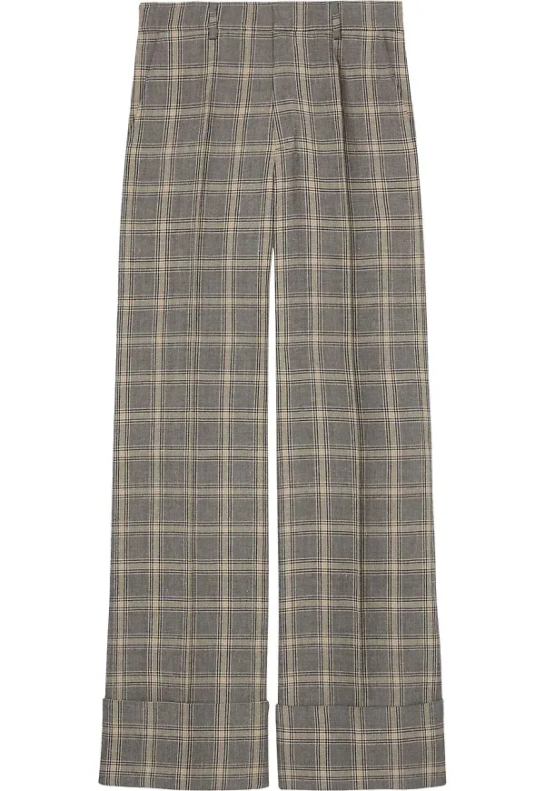 Gucci Prince of Wales-rutiga finbyxor - Neutral