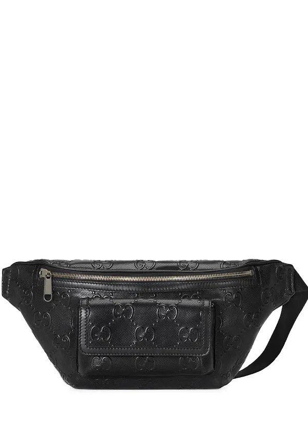Gucci präglad midjeväska - Svart