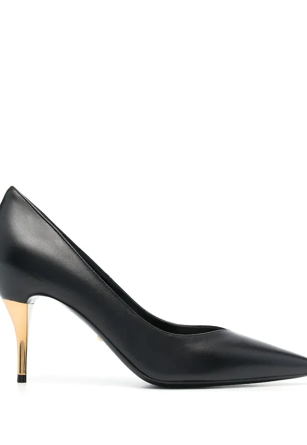 Gucci pumps med metallisk klack 100 mm - Svart