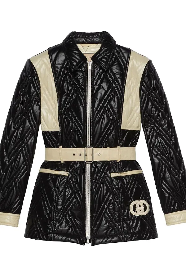 Gucci quiltad jacka - Svart