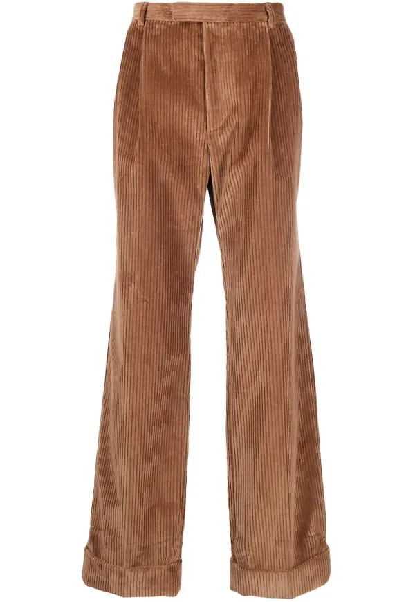 Gucci raka manchesterbyxor - Brun