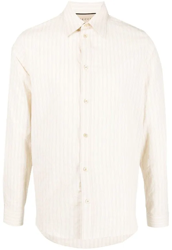 Gucci randig skjorta - Neutral