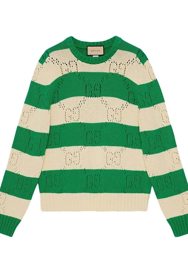 Gucci randig tröja - Vit