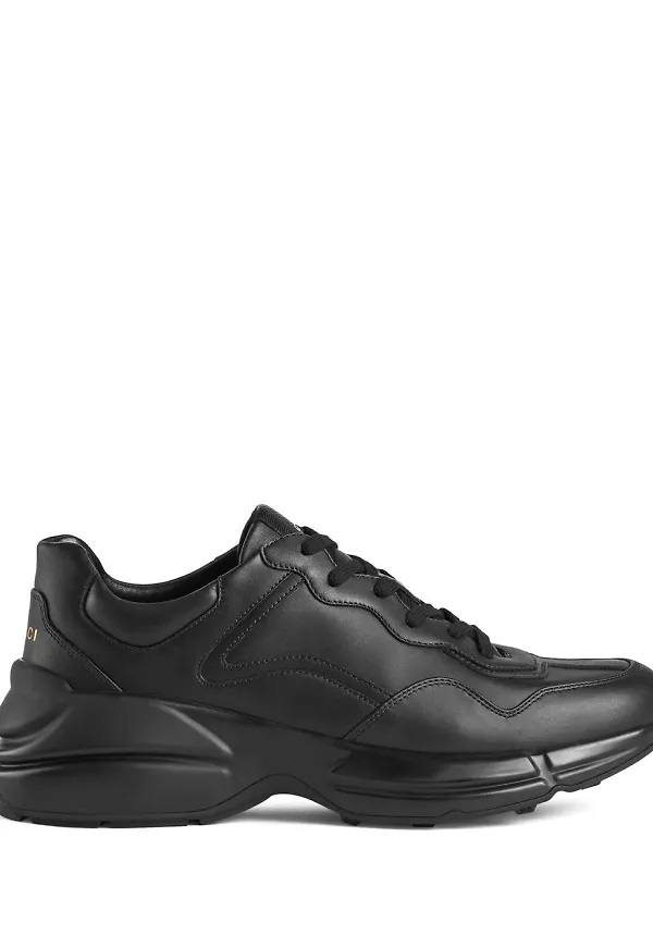 Gucci Rhyton låga sneakers - Svart