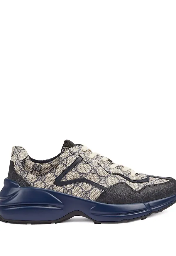 Gucci Rhyton låga sneakers - Svart