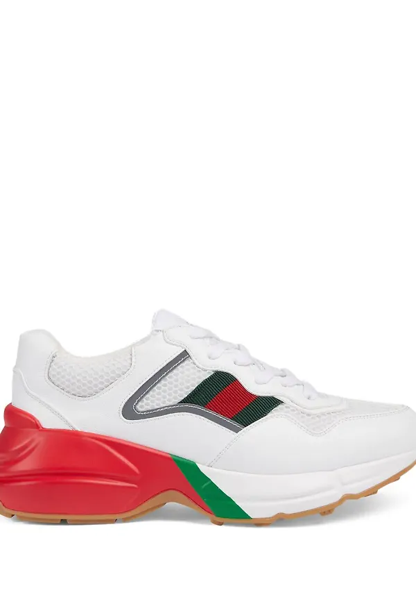 Gucci Rhyton låga sneakers - Vit