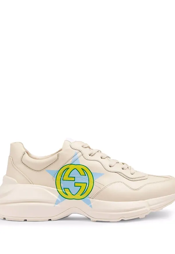 Gucci Rhyton sneakers med stjärntryck - Vit
