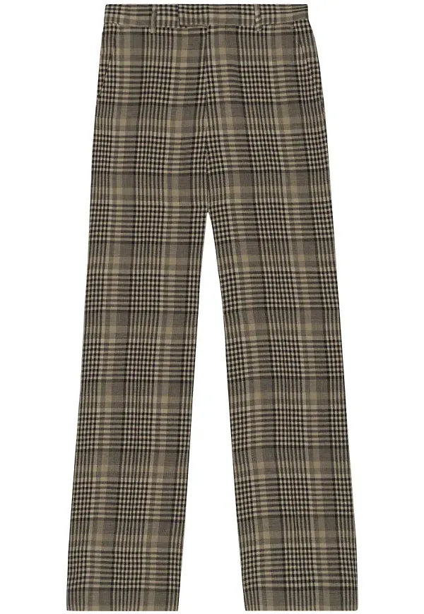 Gucci rutiga linnebyxor - Brun