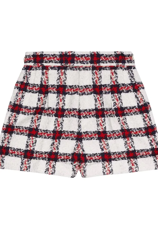 Gucci rutiga shorts - Vit