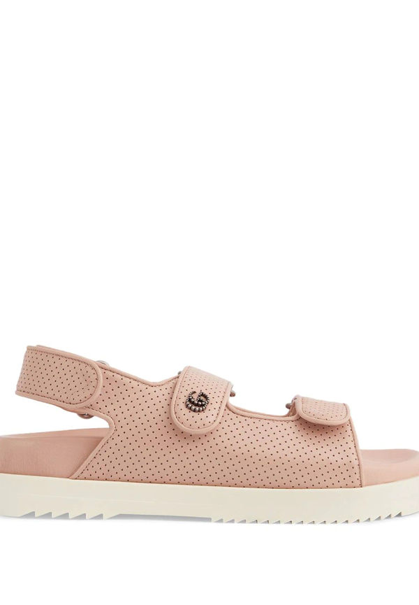 Gucci sandaler med kardborreband - Rosa