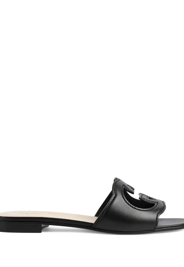 Gucci sandaler med utskuren detalj - Svart