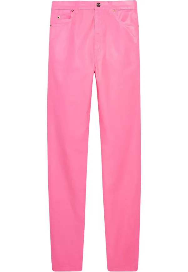 Gucci skinny-byxor i jeanstyg - Rosa