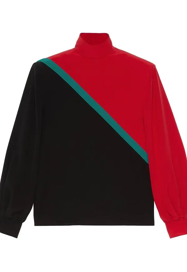 Gucci skjorta i crêpe-de-chine - Svart