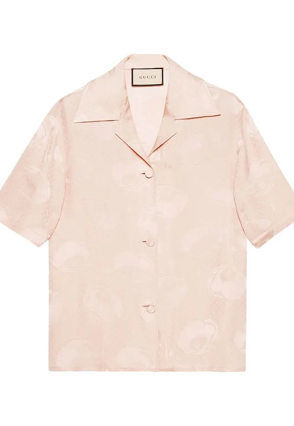 Gucci skjorta i jacquard - Neutral