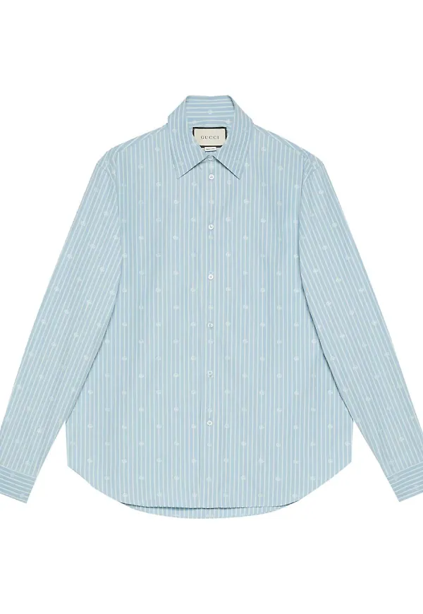 Gucci skjorta med knäppning - Blå