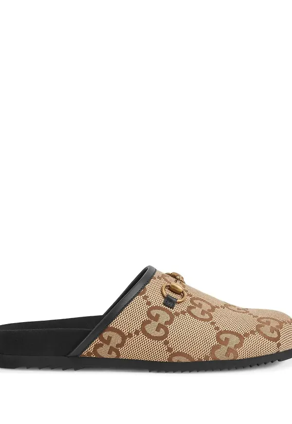Gucci slip on-loafers med monogram - Neutral