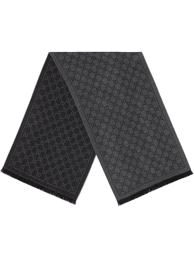 Gucci stickad halsduk - Grå