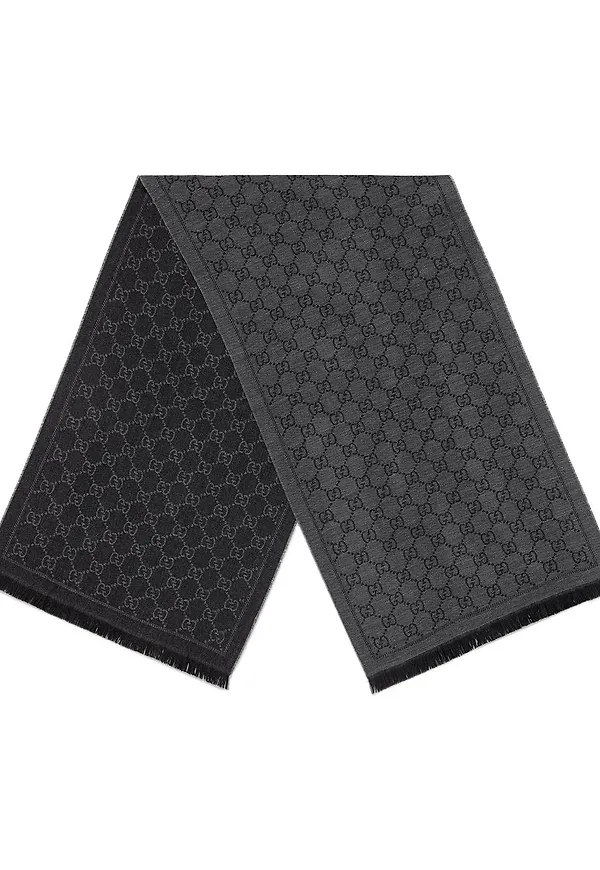 Gucci stickad halsduk - Grå