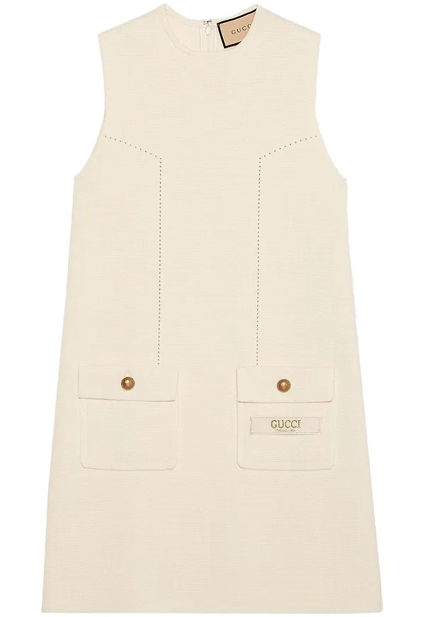 Gucci stickad klänning - Neutral