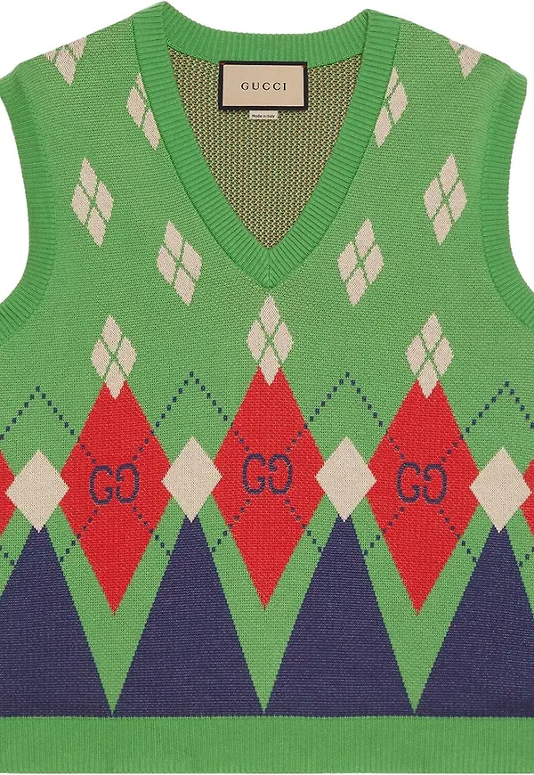Gucci stickad väst - Grön