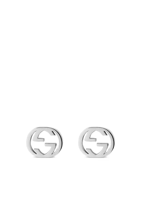 Gucci stiftörhängen i 18K vitguld - Silverfärgad