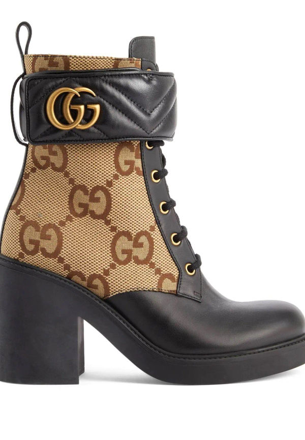 Gucci stövlar med monogram - Svart