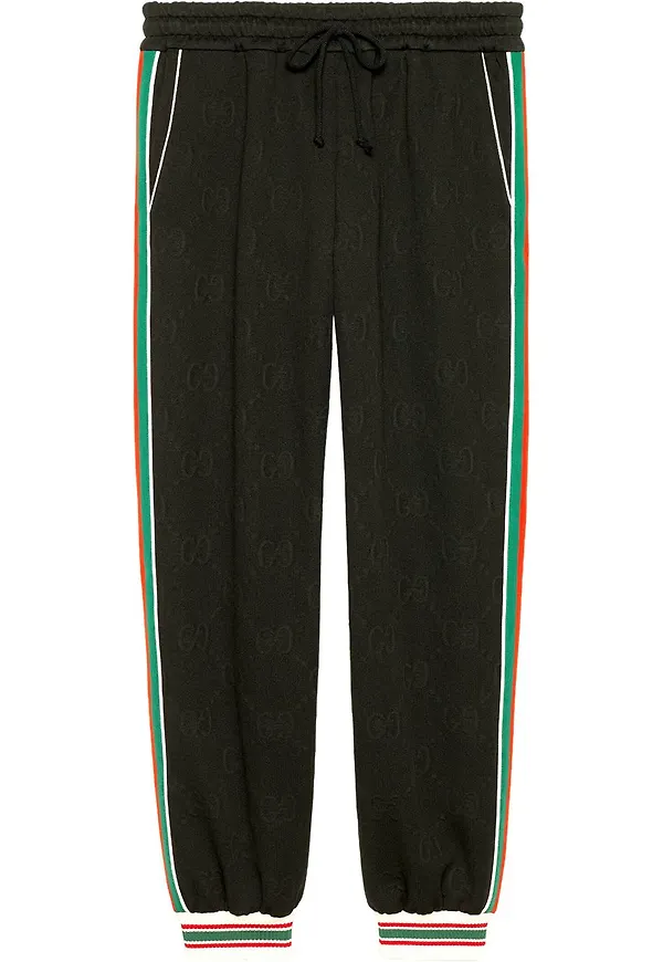 Gucci sweatpants i jacquard - Svart