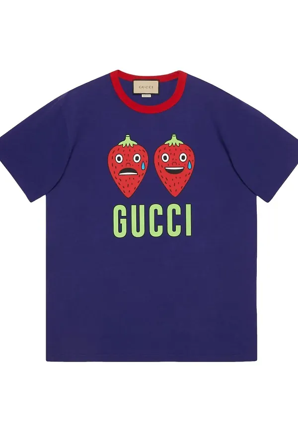 Gucci t-shirt med grafiskt tryck - Lila