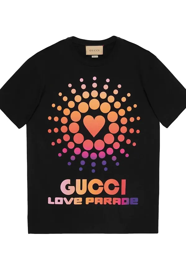 Gucci t-shirt med grafiskt tryck - Svart