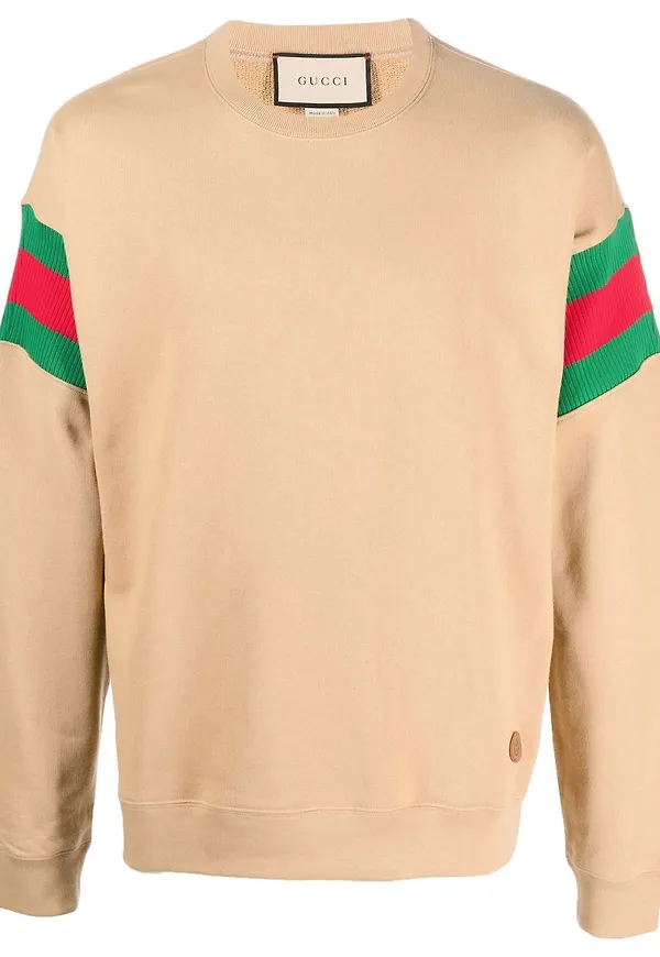 Gucci t-shirt med randdetalj - Neutral