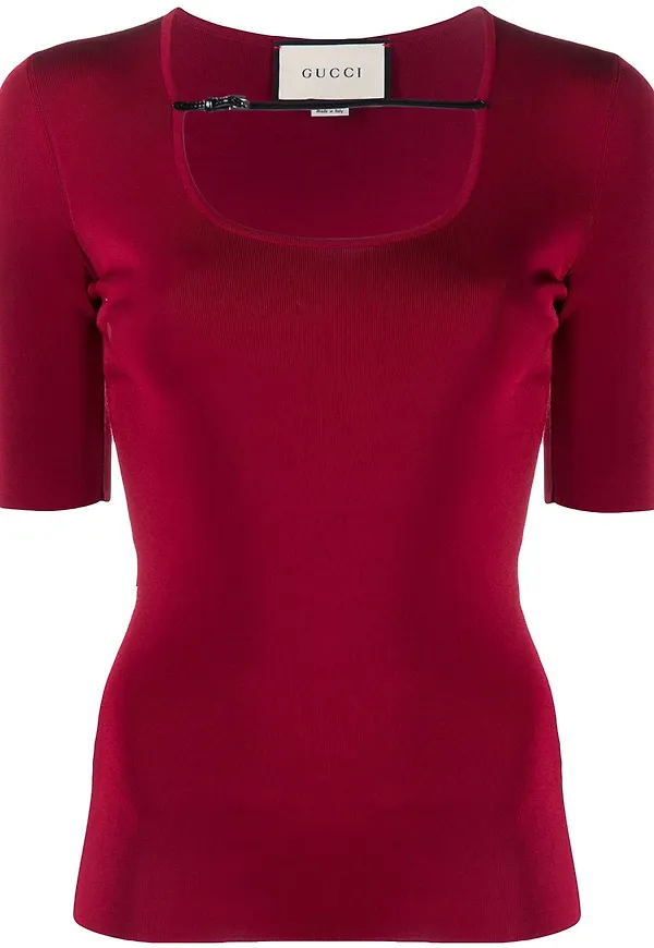 Gucci t-shirt med spänne - Röd