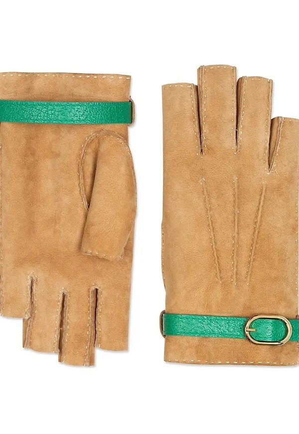 Gucci torgvantar i mocka - Neutral