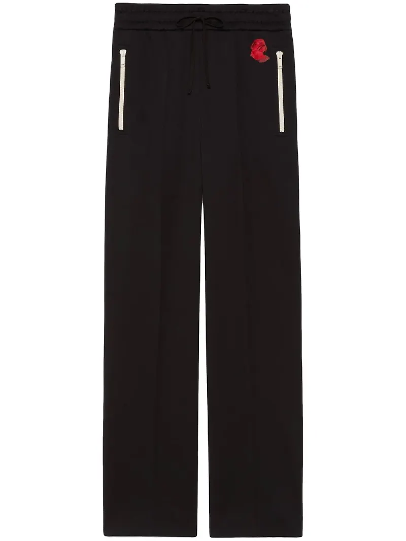 Gucci trackpants med dragsko - Svart