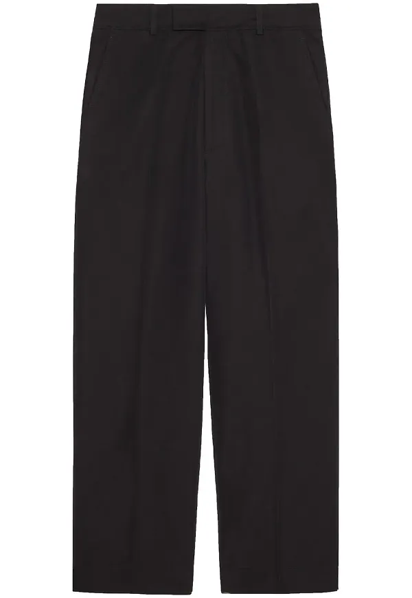 Gucci trekvartspoplinbyxor - Svart