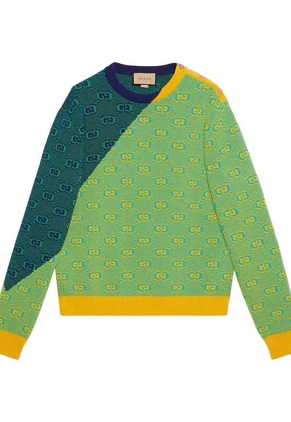 Gucci tröja i jacquard - Grön