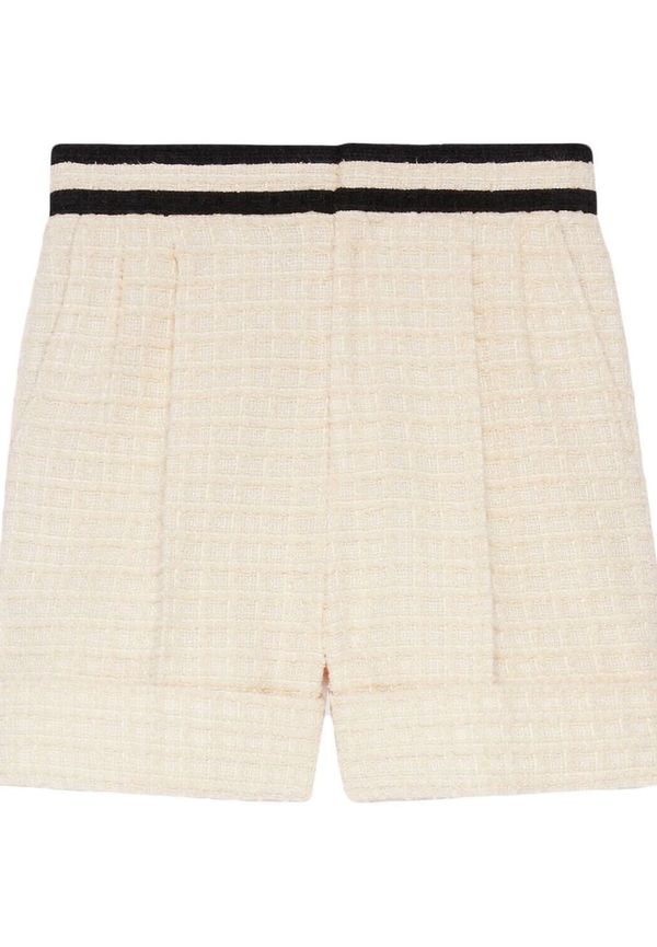 Gucci tvåfärgade tweedshorts - Neutral