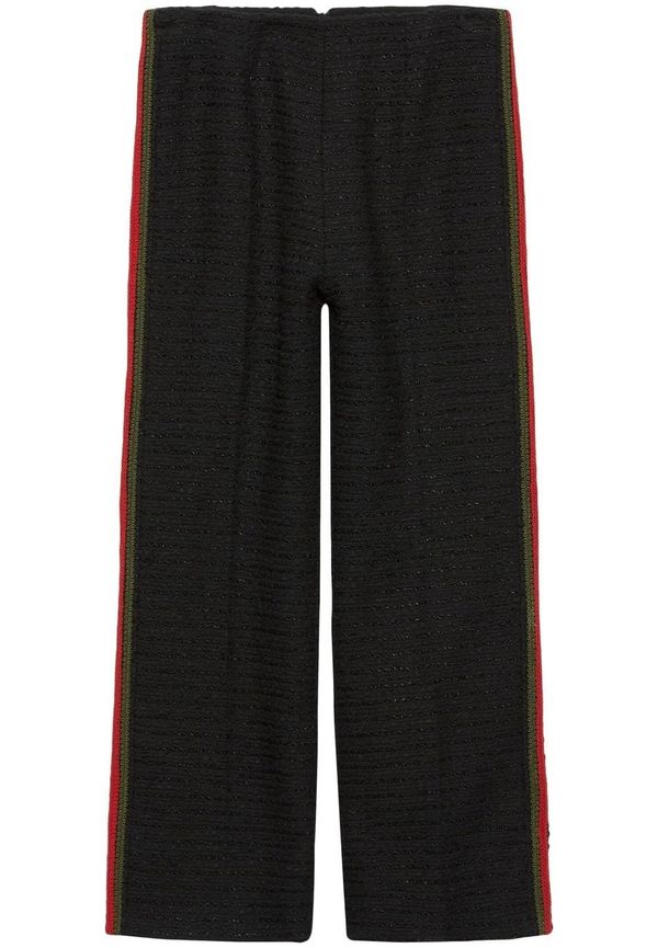 Gucci tweedbyxor med randdetalj - Svart