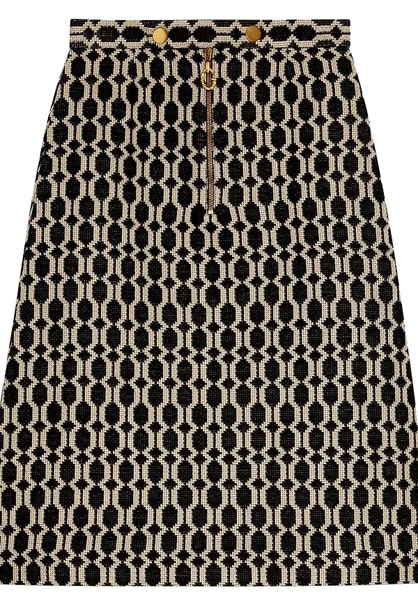 Gucci tweedkjol - Svart