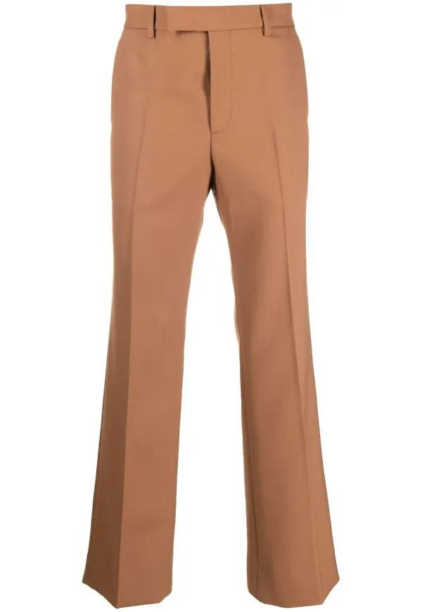 Gucci utsvängda finbyxor - Brun