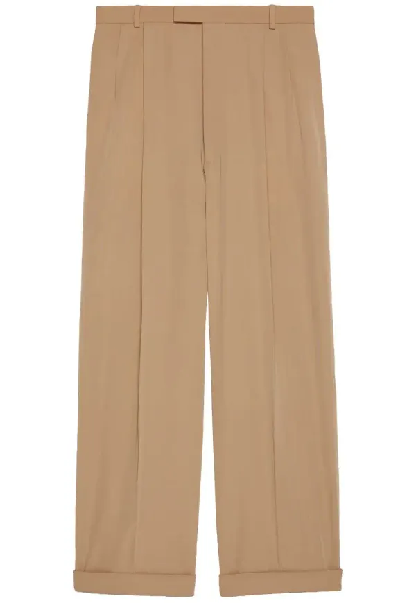 Gucci veckade byxor - Neutral